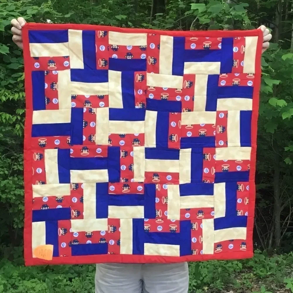 NWT. Hand Crafted Baseball Monkeys Quilt!